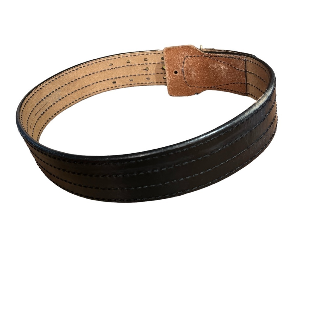 Jay Pee Top Grain Bridle Cowhide Belt 34”’ 2.25” height black - Picture 2 of 7